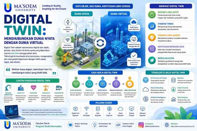 Digital Twin di Sektor Industri: Menghubungkan Dunia Fisik dan Virtual untuk Efisiensi Maksimal